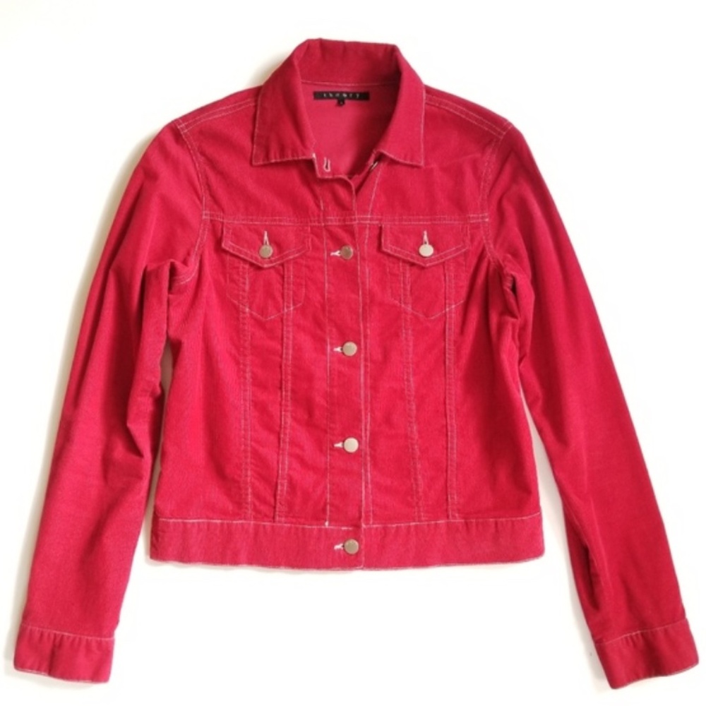 Theory Red Corduroy Jacket size M